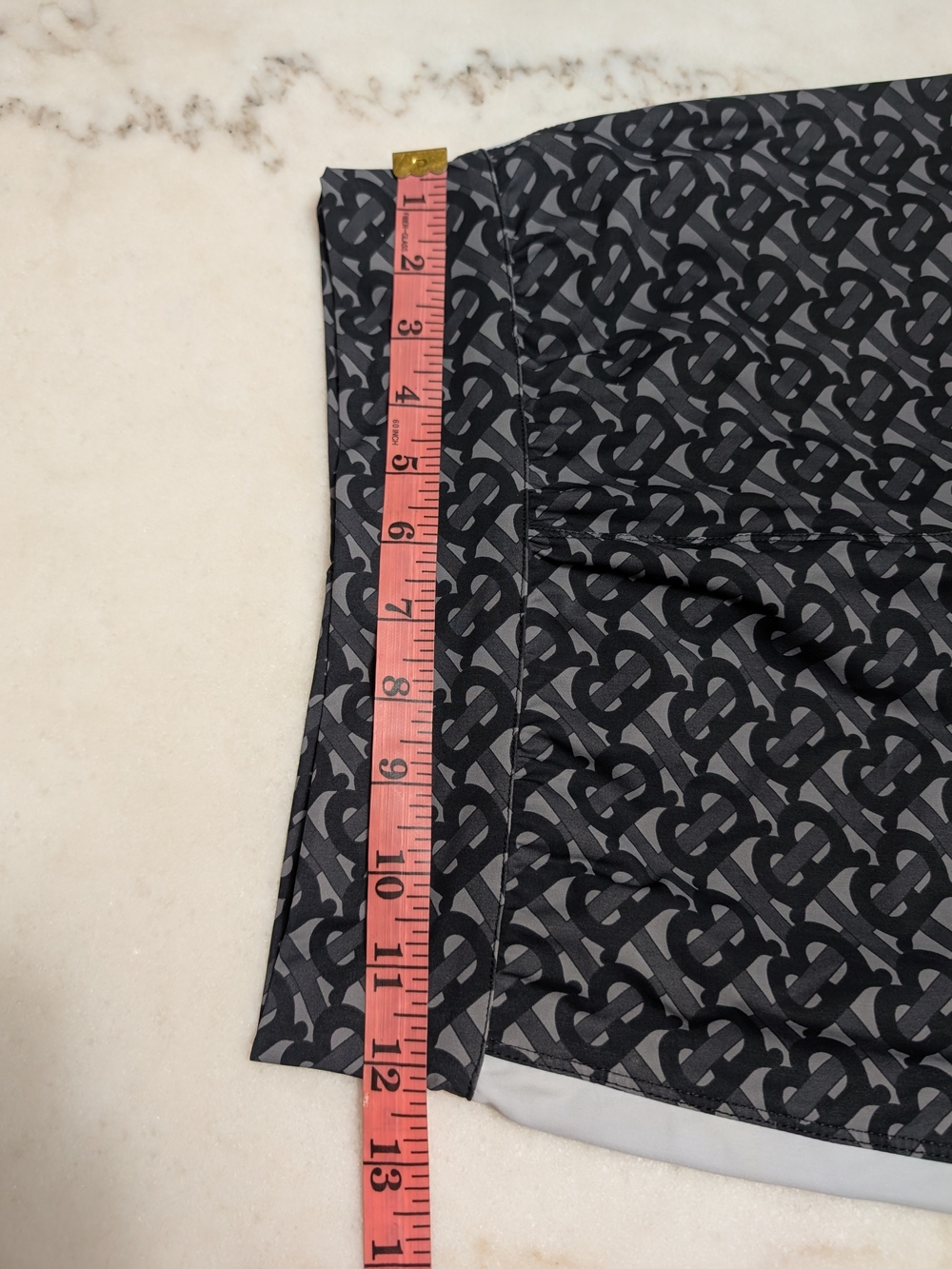 Burberry Black and Gray Monogram High-Waist Leggings - Picture 7 of 9